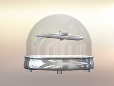 product design giant snow globe