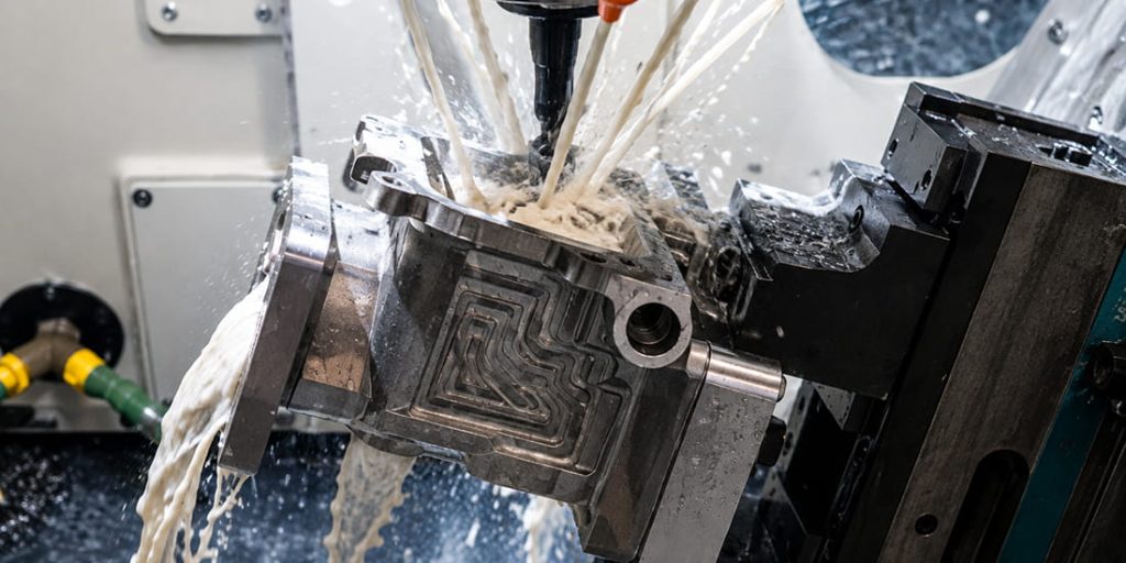 An example of 5 axis used to machine stainless steel
