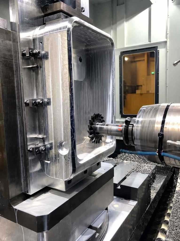4 Axis Large Horizontal Machining from Solid – High Performance Electronics Enclosure